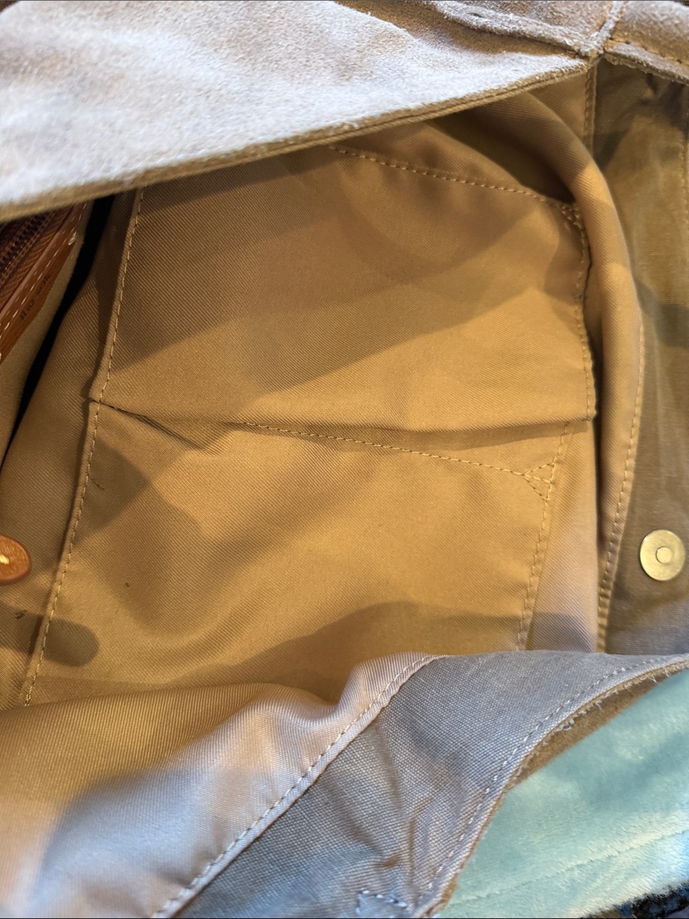 The Sak Los Feliz Slouchy Large Hobo Tote Bag in Mushroom Taupe Suede Leather - Picture 14 of 16